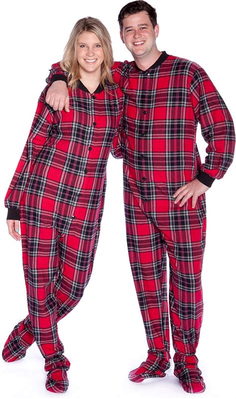 big footed pajamas|amazon pajamas with feet men.